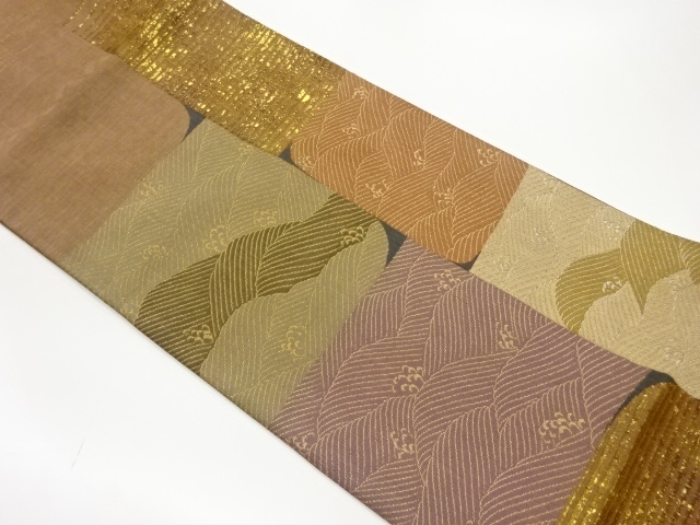 JAPANESE FUKURO OBI / PULP CLOTH / WOVEN ROUGH WAVE